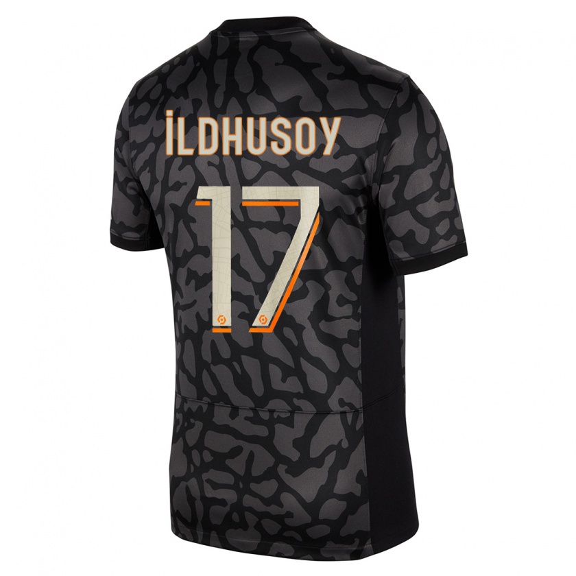 Kandiny Hombre Camiseta Celin Bizet Ildhusoy #17 Negro Equipación Tercera 2023/24 La Camisa Chile