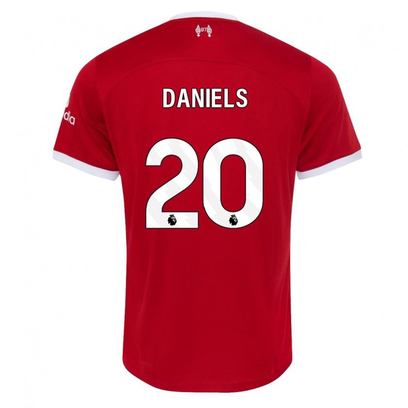 Kandiny Mujer Camiseta Yana Daniels #20 Rojo 1ª Equipación 2023/24 La Camisa Chile