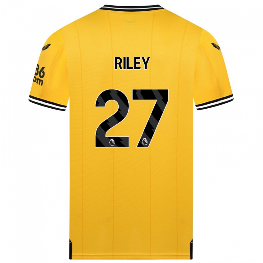 Kandiny Mujer Camiseta Lauren Riley #27 Amarillo 1ª Equipación 2023/24 La Camisa Chile