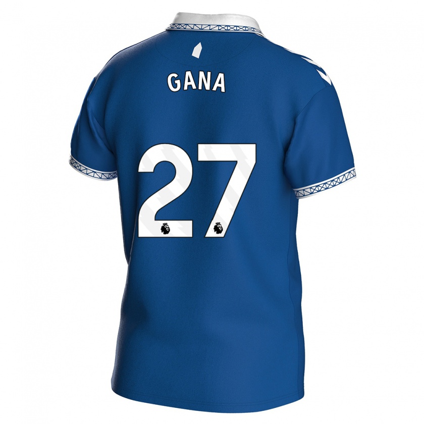 Kandiny Mujer Camiseta Idrissa Gueye #27 Azul Real 1ª Equipación 2023/24 La Camisa Chile