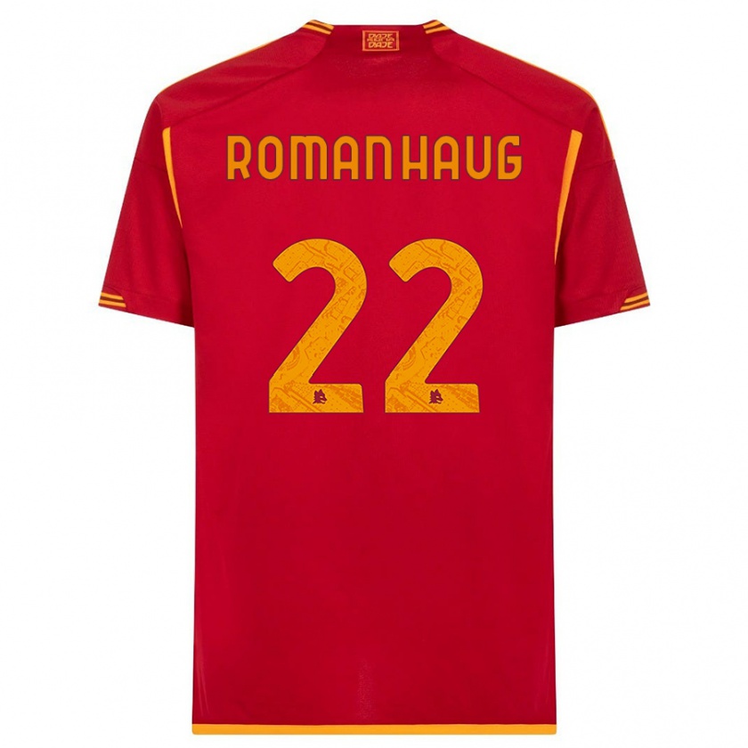 Kandiny Mujer Camiseta Sophie Roman Haug #22 Rojo 1ª Equipación 2023/24 La Camisa Chile