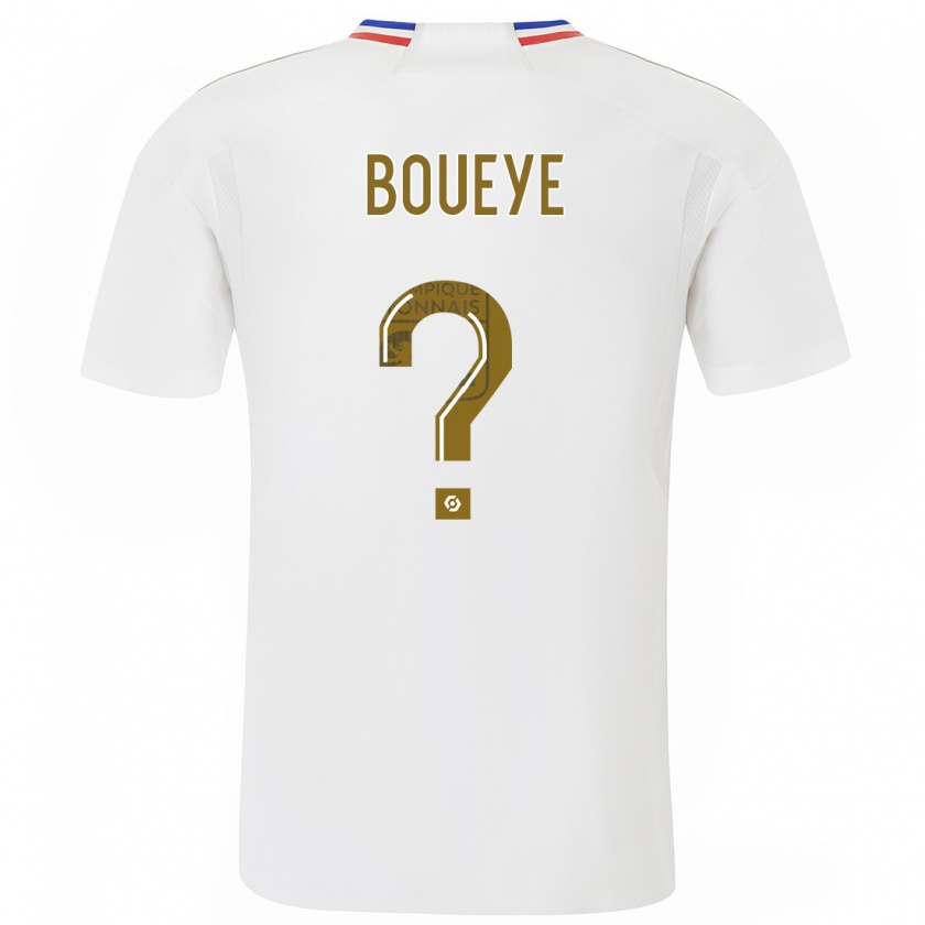 Kandiny Mujer Camiseta Philippe Boueye #0 Blanco 1ª Equipación 2023/24 La Camisa Chile