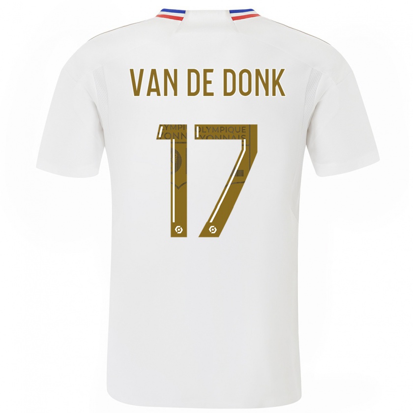 Kandiny Mujer Camiseta Danielle Van De Donk #17 Blanco 1ª Equipación 2023/24 La Camisa Chile