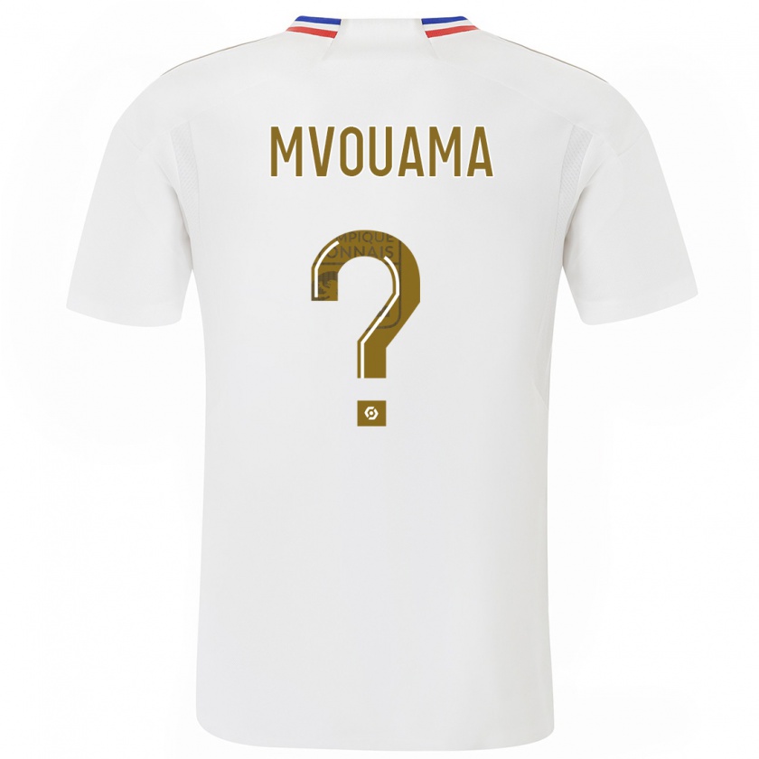 Kandiny Mujer Camiseta Olivier Mvouama #0 Blanco 1ª Equipación 2023/24 La Camisa Chile