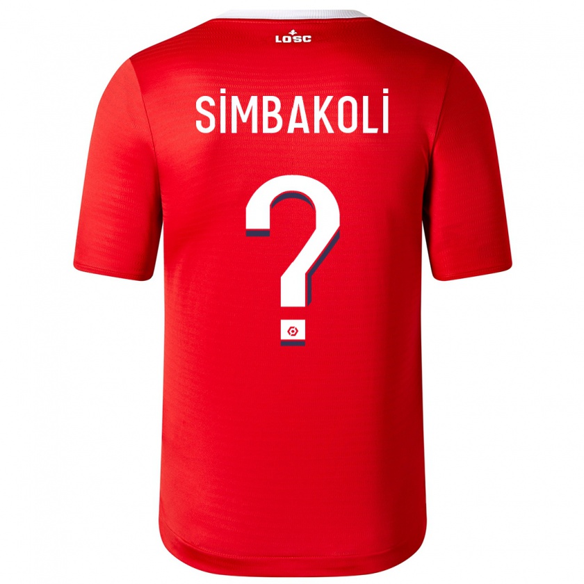 Kandiny Mujer Camiseta Mamadou Simbakoli #0 Rojo 1ª Equipación 2023/24 La Camisa Chile