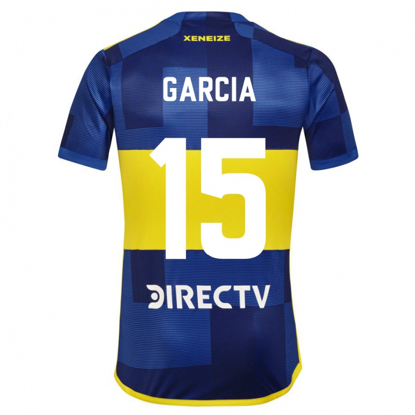 Kandiny Mujer Camiseta Ramiro Garcia #15 Azul Oscuro Amarillo 1ª Equipación 2023/24 La Camisa Chile