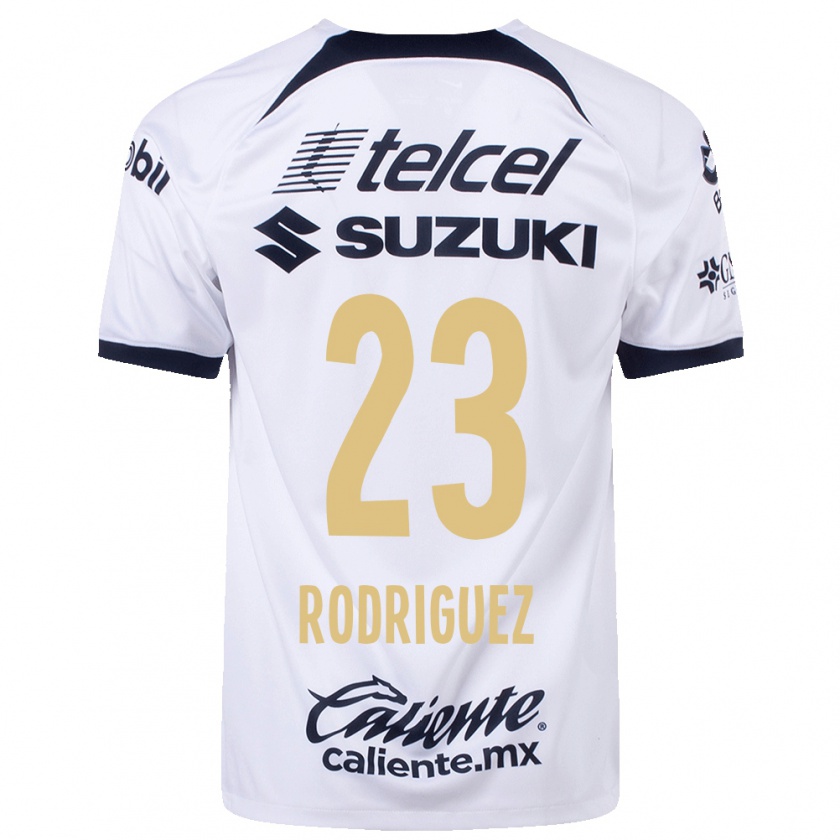 Kandiny Mujer Camiseta Catherine Rodriguez #23 Blanco 1ª Equipación 2023/24 La Camisa Chile