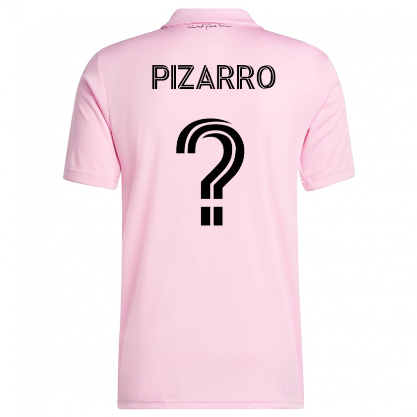 Kandiny Mujer Camiseta Rodolfo Pizarro #0 Rosa 1ª Equipación 2023/24 La Camisa Chile