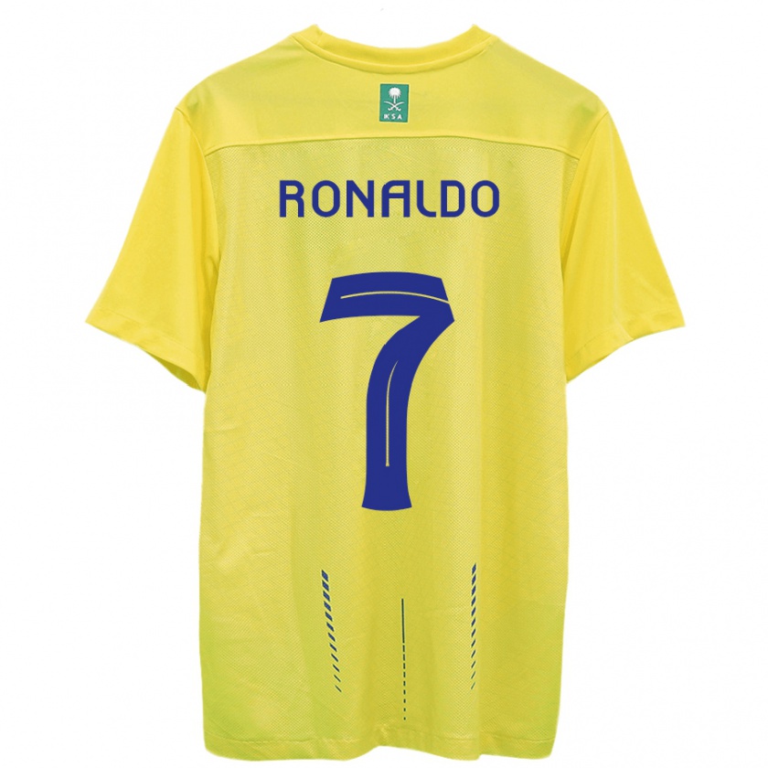 Kandiny Mujer Camiseta Cristiano Ronaldo #7 Amarillo 1ª Equipación 2023/24 La Camisa Chile
