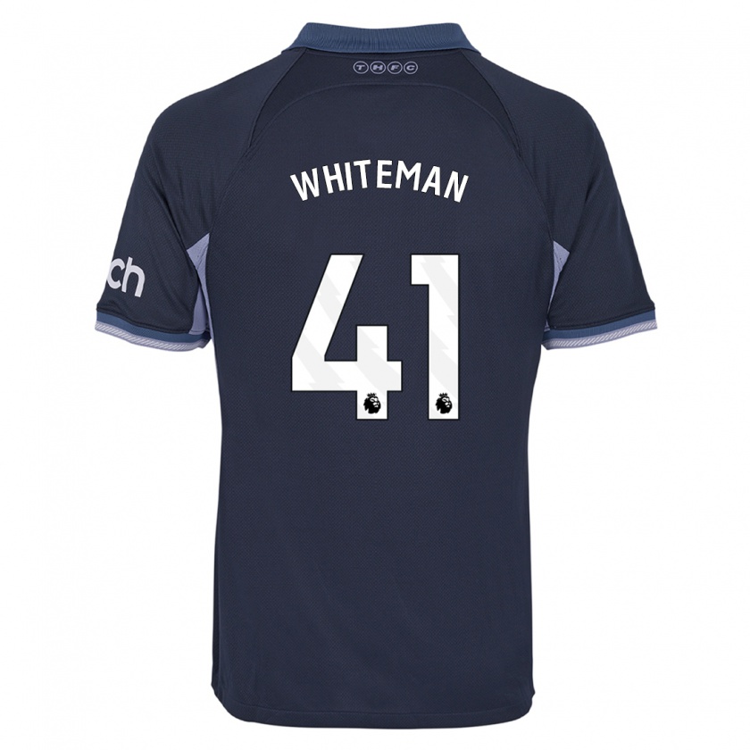 Kandiny Mujer Camiseta Alfie Whiteman #41 Azul Oscuro 2ª Equipación 2023/24 La Camisa Chile