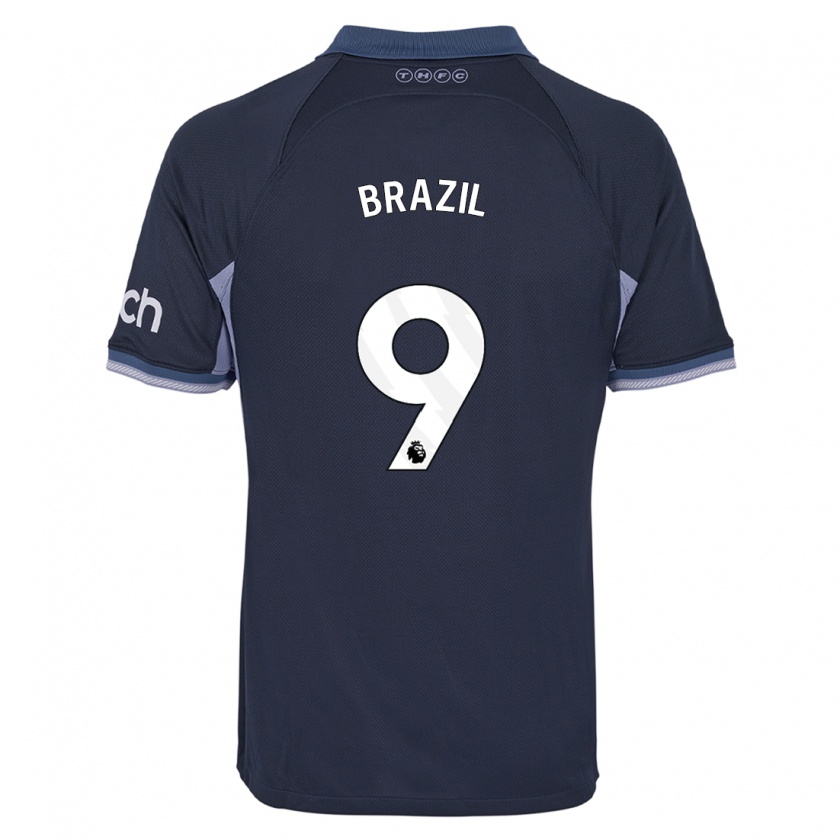Kandiny Mujer Camiseta Ellie Brazil #9 Azul Oscuro 2ª Equipación 2023/24 La Camisa Chile