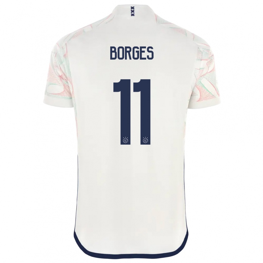 Kandiny Mujer Camiseta Carlos Forbs #11 Blanco 2ª Equipación 2023/24 La Camisa Chile