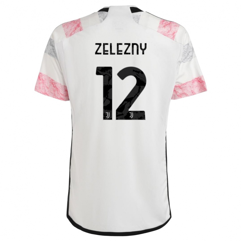 Kandiny Mujer Camiseta Radoslaw Zelezny #12 Blanco Rosa 2ª Equipación 2023/24 La Camisa Chile
