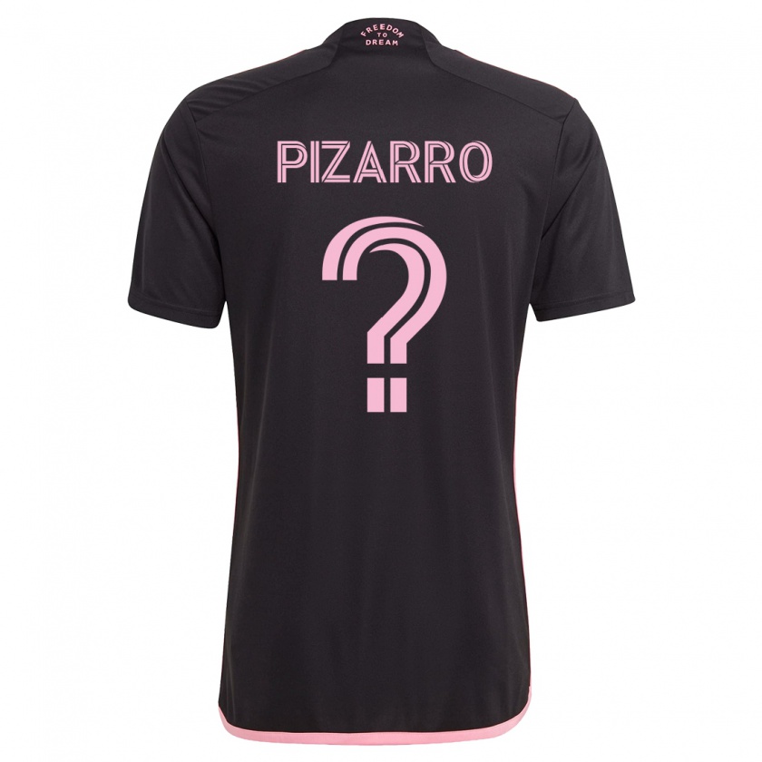 Kandiny Mujer Camiseta Rodolfo Pizarro #0 Negro 2ª Equipación 2023/24 La Camisa Chile