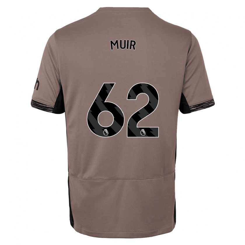 Kandiny Mujer Camiseta Marqes Muir #62 Beige Obscuro Equipación Tercera 2023/24 La Camisa Chile