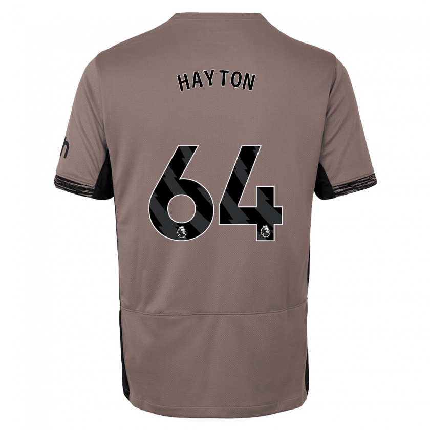 Kandiny Mujer Camiseta Adam Hayton #64 Beige Obscuro Equipación Tercera 2023/24 La Camisa Chile