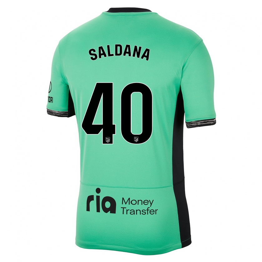 Kandiny Mujer Camiseta Jose Saldana #40 Primavera Verde Equipación Tercera 2023/24 La Camisa Chile