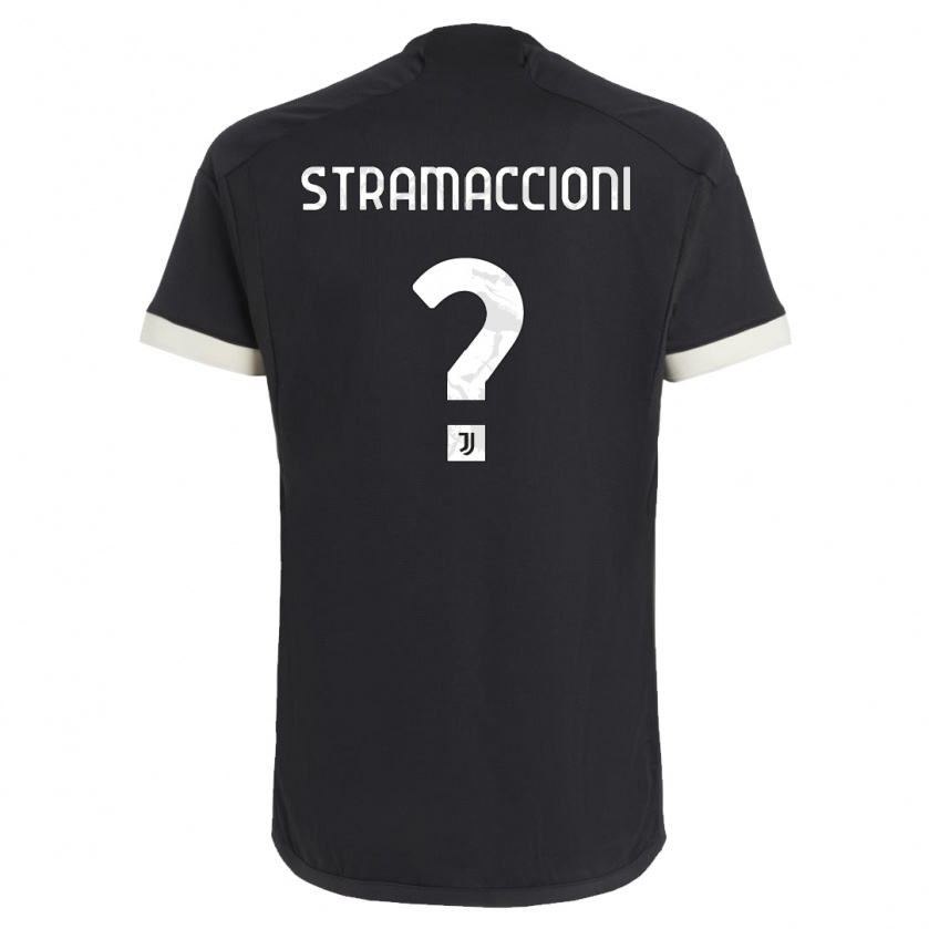 Kandiny Mujer Camiseta Diego Stramaccioni #0 Negro Equipación Tercera 2023/24 La Camisa Chile