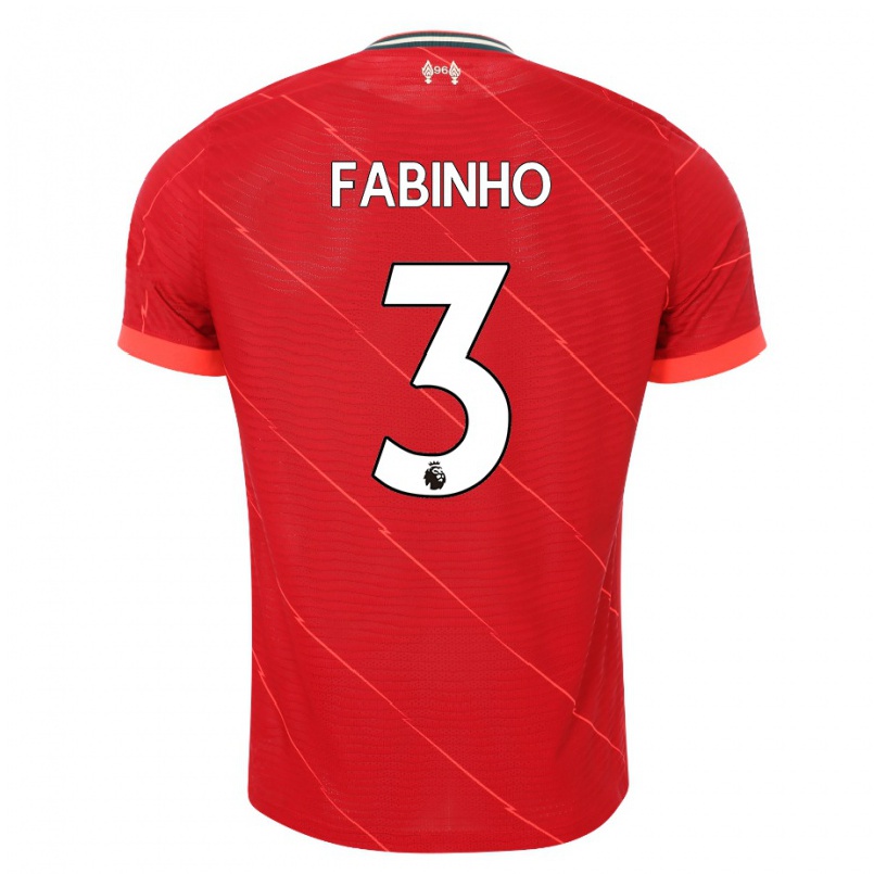 Niño Fútbol Camiseta Fabinho #3 Rojo 1ª Equipación 2021/22 Camisa Chile