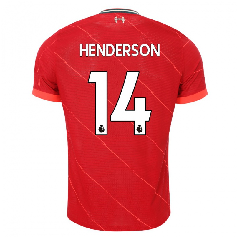 Niño Fútbol Camiseta Henderson #14 Rojo 1ª Equipación 2021/22 Camisa Chile