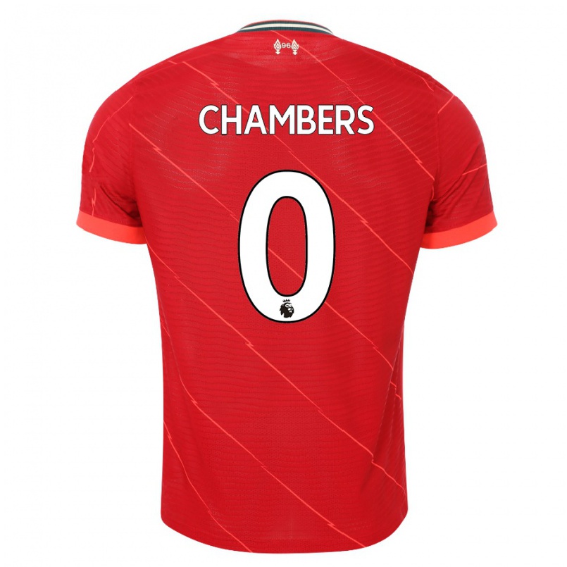Niño Fútbol Camiseta Luke Chambers #0 Rojo 1ª Equipación 2021/22 Camisa Chile
