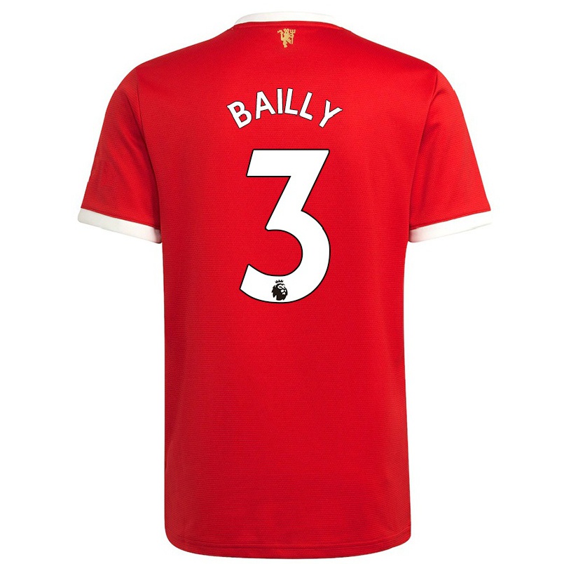 Niño Fútbol Camiseta Eric Bailly #3 Rojo 1ª Equipación 2021/22 Camisa Chile