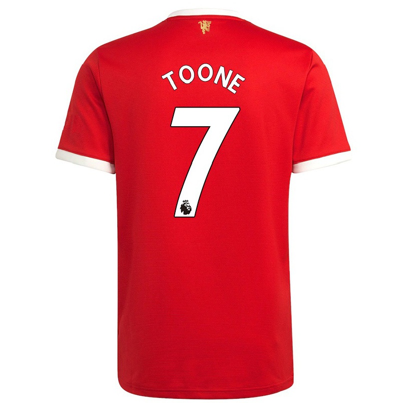 Niño Fútbol Camiseta Ella Toone #7 Rojo 1ª Equipación 2021/22 Camisa Chile