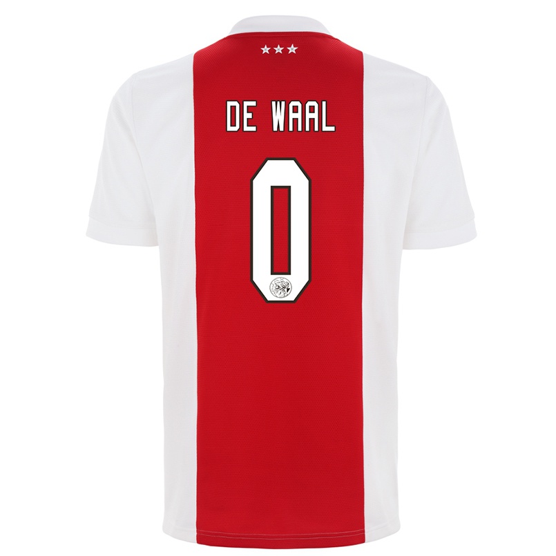 Niño Fútbol Camiseta Max De Waal #0 Rojo Blanco 1ª Equipación 2021/22 Camisa Chile