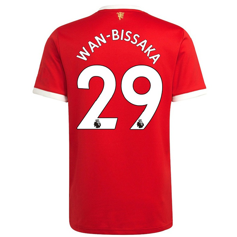 Niño Fútbol Camiseta Aaron Wan-bissaka #29 Rojo 1ª Equipación 2021/22 Camisa Chile