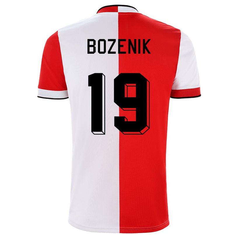 Niño Fútbol Camiseta Robert Bozenik #19 Rojo Blanco 1ª Equipación 2021/22 Camisa Chile