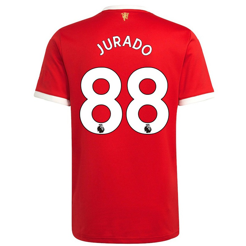 Niño Fútbol Camiseta Marc Jurado #88 Rojo 1ª Equipación 2021/22 Camisa Chile
