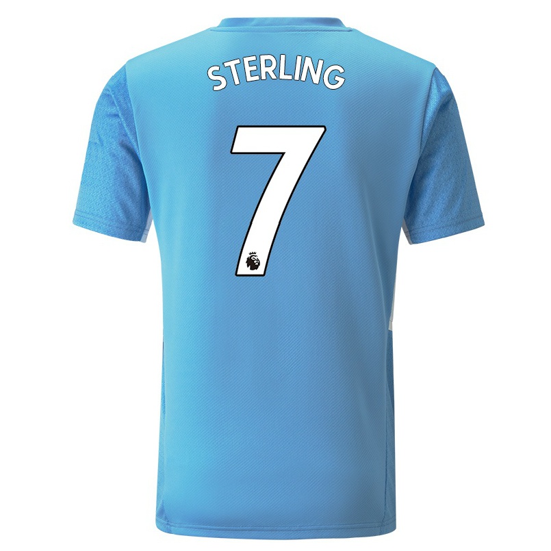 Niño Fútbol Camiseta Raheem Sterling #7 Azul 1ª Equipación 2021/22 Camisa Chile