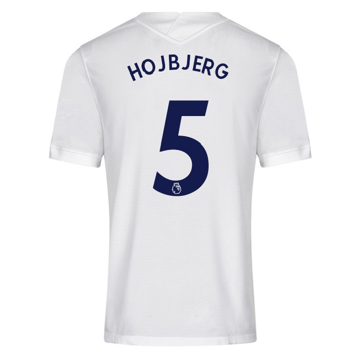 Niño Fútbol Camiseta Pierre-emile Hojbjerg #5 Blanco 1ª Equipación 2021/22 Camisa Chile