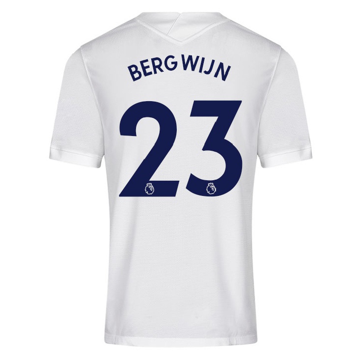 Niño Fútbol Camiseta Steven Bergwijn #23 Blanco 1ª Equipación 2021/22 Camisa Chile
