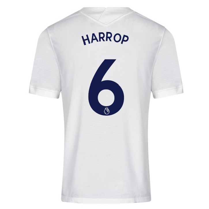 Niño Fútbol Camiseta Kerys Harrop #6 Blanco 1ª Equipación 2021/22 Camisa Chile