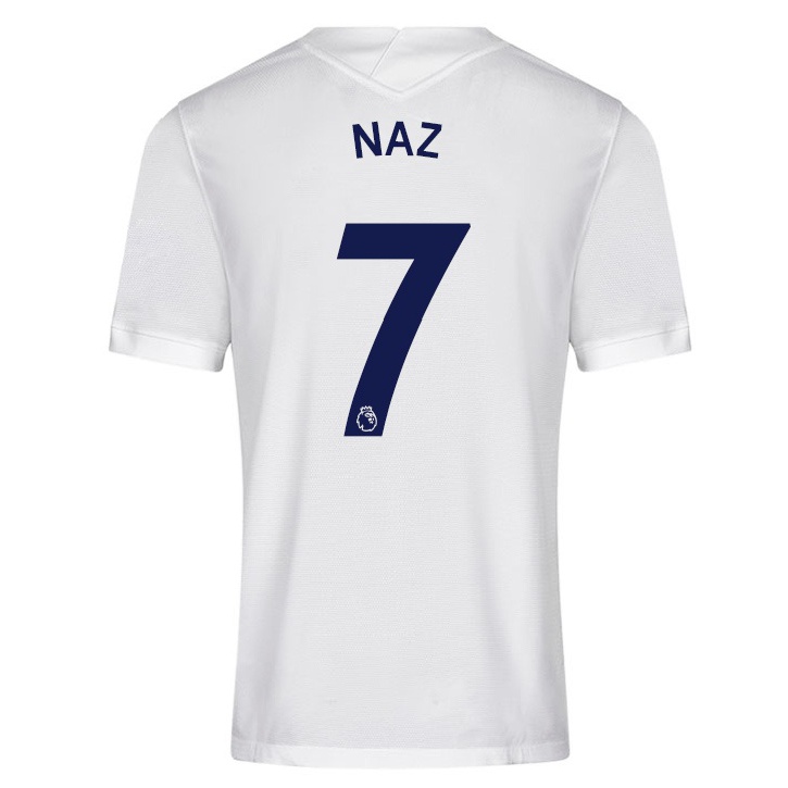Niño Fútbol Camiseta Jessica Naz #7 Blanco 1ª Equipación 2021/22 Camisa Chile