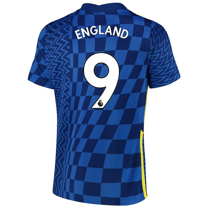 Niño Fútbol Camiseta Bethany England #9 Azul Oscuro 1ª Equipación 2021/22 Camisa Chile