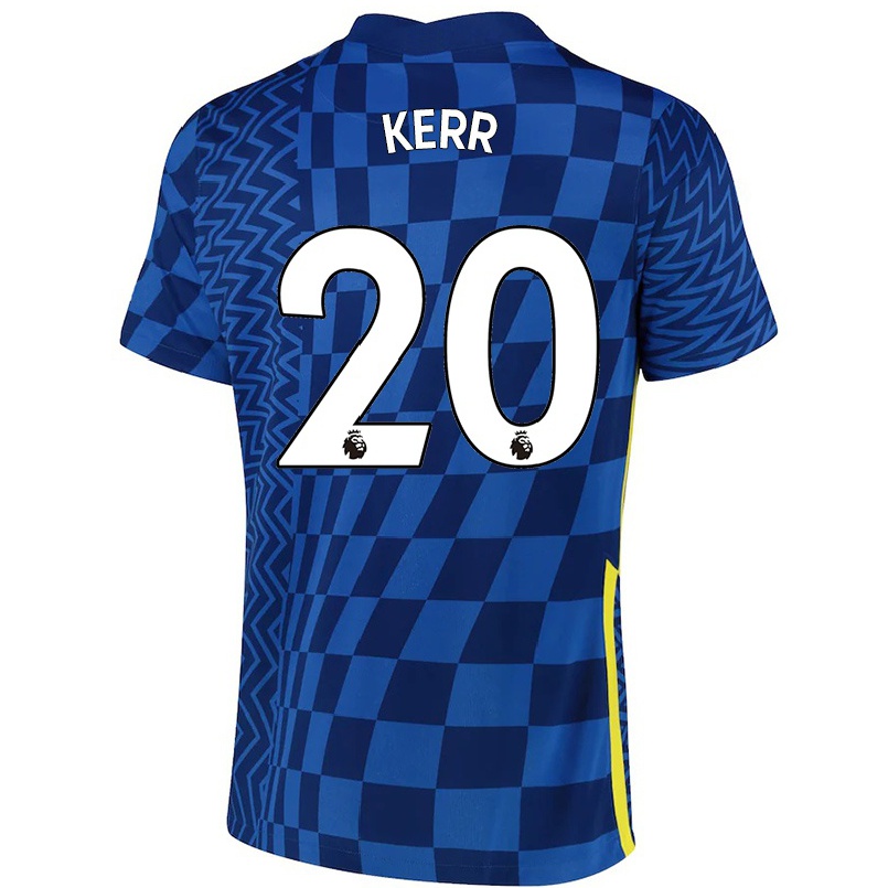 Niño Fútbol Camiseta Sam Kerr #20 Azul Oscuro 1ª Equipación 2021/22 Camisa Chile