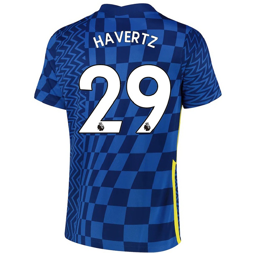 Niño Fútbol Camiseta Kai Havertz #29 Azul Oscuro 1ª Equipación 2021/22 Camisa Chile