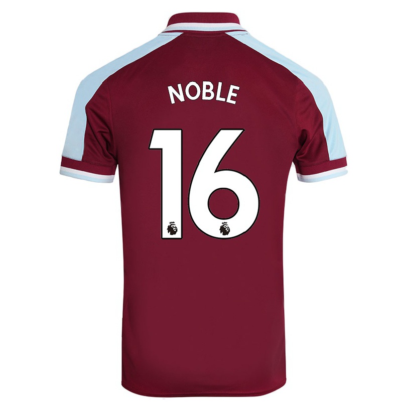 Niño Fútbol Camiseta Mark Noble #16 Granate 1ª Equipación 2021/22 Camisa Chile