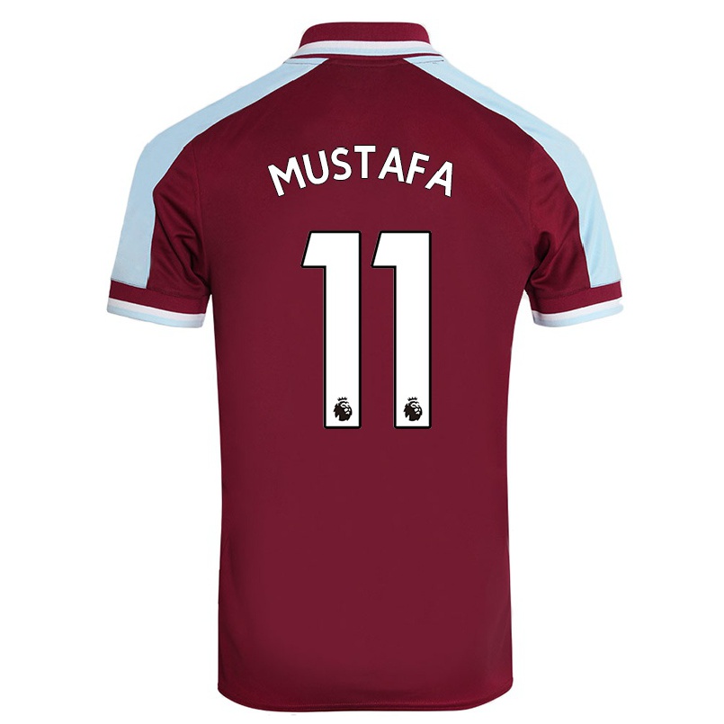Niño Fútbol Camiseta Nor Mustafa #11 Granate 1ª Equipación 2021/22 Camisa Chile