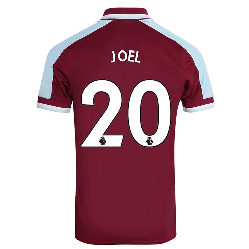 Niño Fútbol Camiseta Lois Joel #20 Granate 1ª Equipación 2021/22 Camisa Chile