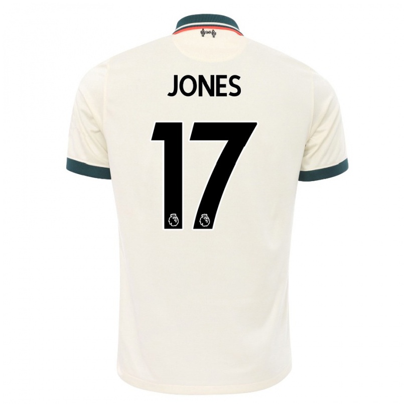 Niño Fútbol Camiseta Curtis Jones #17 Beige 2ª Equipación 2021/22 Camisa Chile