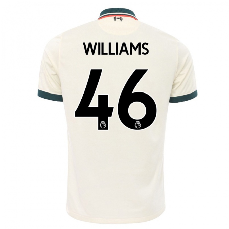 Niño Fútbol Camiseta Rhys Williams #46 Beige 2ª Equipación 2021/22 Camisa Chile