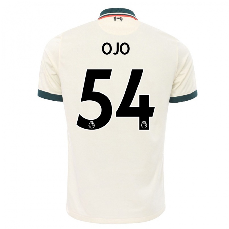 Niño Fútbol Camiseta Sheyi Ojo #54 Beige 2ª Equipación 2021/22 Camisa Chile