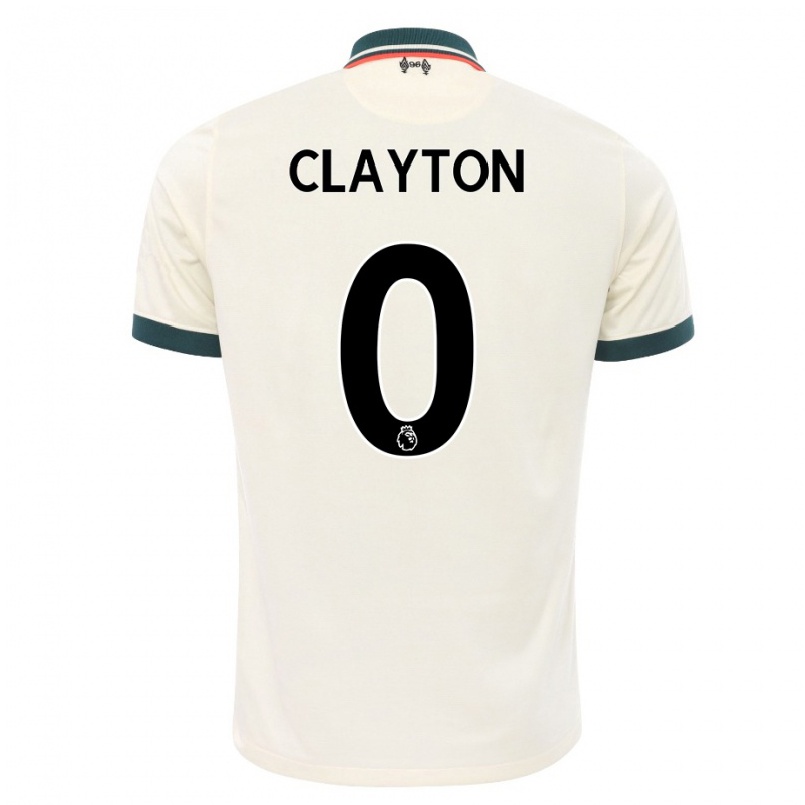 Niño Fútbol Camiseta Tom Clayton #0 Beige 2ª Equipación 2021/22 Camisa Chile