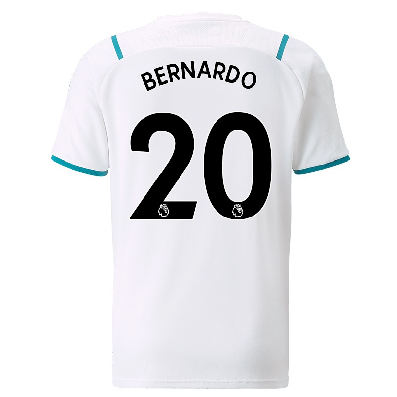 Niño Fútbol Camiseta Bernardo Silva #20 Blanco 2ª Equipación 2021/22 Camisa Chile