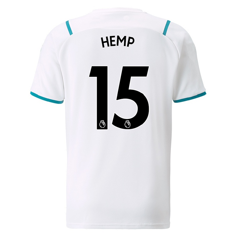 Niño Fútbol Camiseta Lauren Hemp #15 Blanco 2ª Equipación 2021/22 Camisa Chile