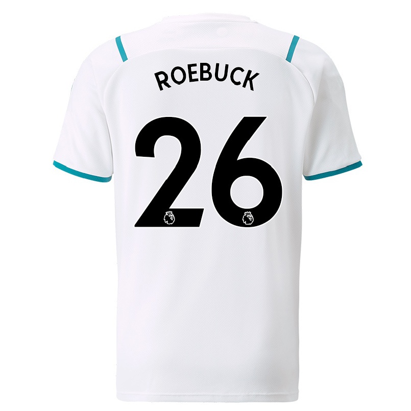 Niño Fútbol Camiseta Ellie Roebuck #26 Blanco 2ª Equipación 2021/22 Camisa Chile