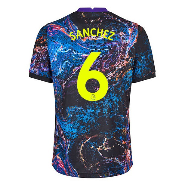 Niño Fútbol Camiseta Davinson Sanchez #6 Multicolor 2ª Equipación 2021/22 Camisa Chile